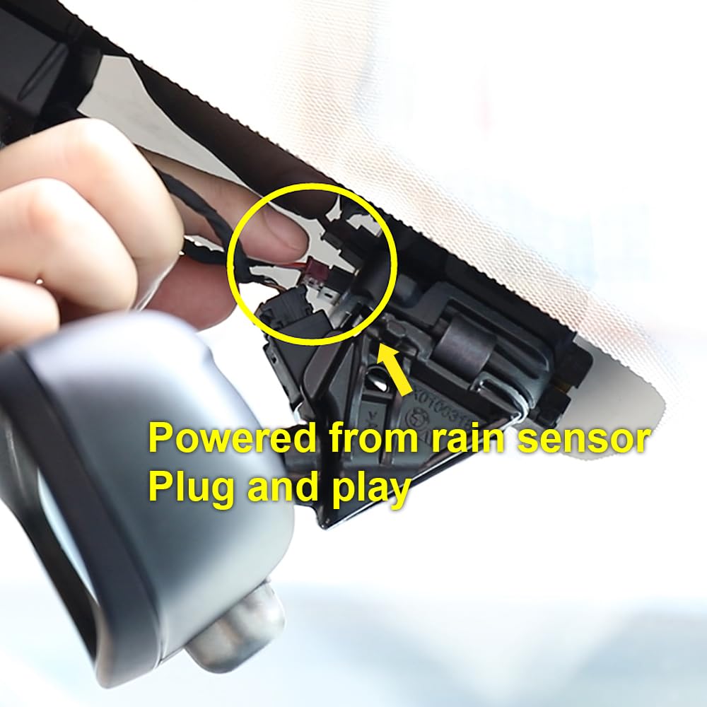 Fitcamx Dashcam 4K Compatible avec BMW 2 Series Gran Tourer and Active Tourer F45 F46 2016-2022, OEM Caméra de Voiture 2160P UHD Video WiFi, G-Senseur, Enregistrement en Boucle, Plug&Play, Carte 64 Go