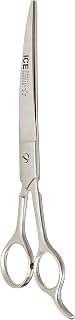 Tamsco Barber Shear 8-Inch Curved Blade Stainless Steel Ice Tempered Beveled Edge Curved