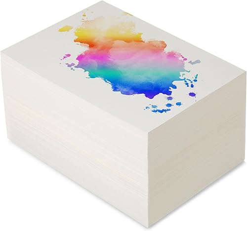 Miniatura 7 de Outus 500 hojas de papel de acuarela a granel blanco prensado en frío papel de algodón pintura dibujo dedo pintura boceto arte manualidades para