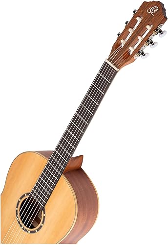 Miniatura 207 de Serie Familiar Guitarra Clásica de Nylon Tamaño 1/4 con Bolsa Tapa de cedro - Natural - Satén