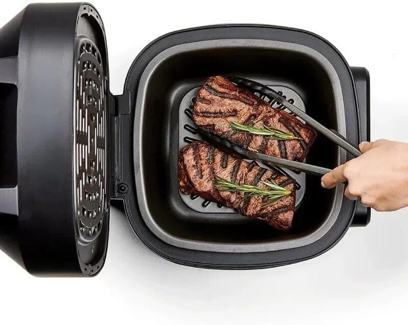 Generic 5.5 quart multi-function indoor grill and air fryer, Black