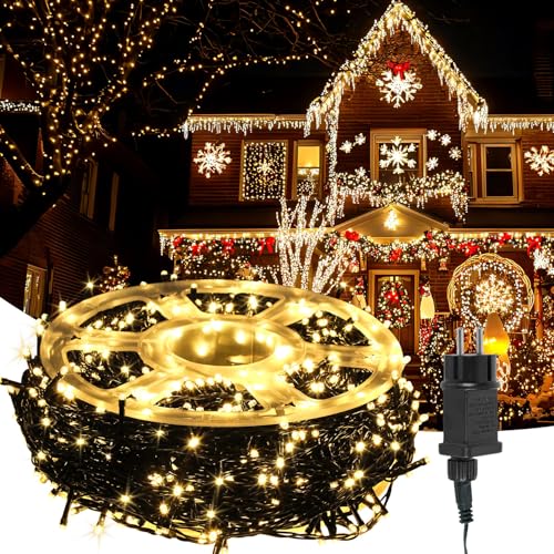 Daromigo 200m 2000 LED Lichterkette Außen Innen Lichterkette...