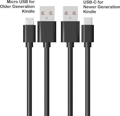Miniatura 2 de Cable de carga micro y USB C de 6 pies para Kindle Tienda viejo y nuevo, Paperwhite, Oasis, Kids, Fire HD, Fire TV Stick & Scribe (2 tipos de cable