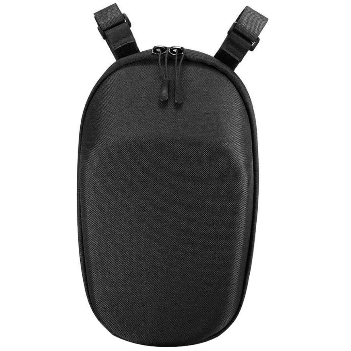 VANZACK Schwarze Lenkertasche für E Roller und Scooter, Große Eva Tasche | Faltbares Design, mit Gurt, Multifunktionale Aufbewahrung für Unterwegs, Schlichtes Format