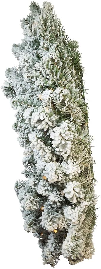 24-Inch Battery-Operated Warm White LED Vail Pine Wreath