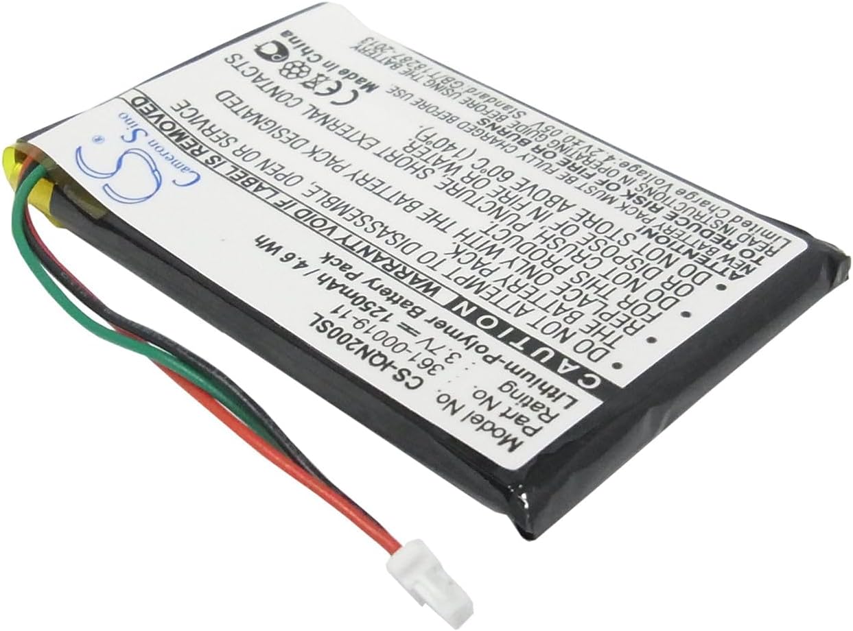 VINTRONS 1250mAh Battery for Garmin Nuvi 200, Nuvi 205WT, Nuvi 255, Nuvi 255T, Nuvi 255W,