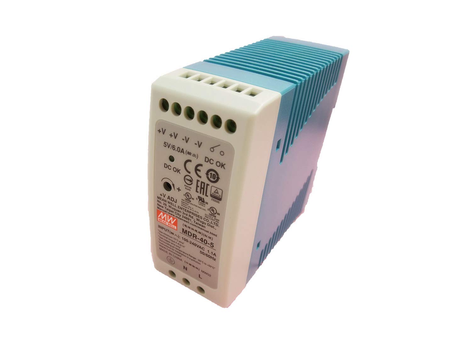 MEAN WELL Bloc D'alimentation MD-40-5 AC Ves DC DIN-ail 5