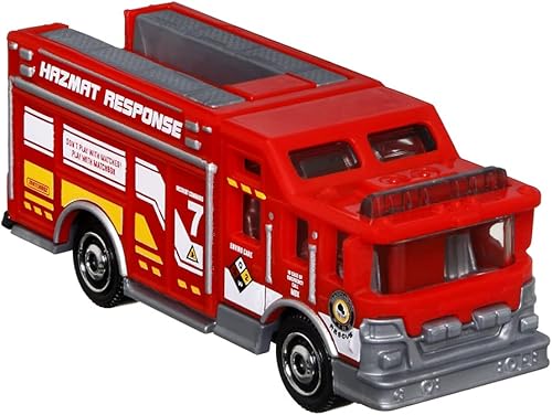 Miniatura 2 de Matchbox Hitch & Haul - Juego de vehículos fundidos a presión – Rescate de incendios ~ Juego de 6 piezas ~ Camión de respuesta de materiales