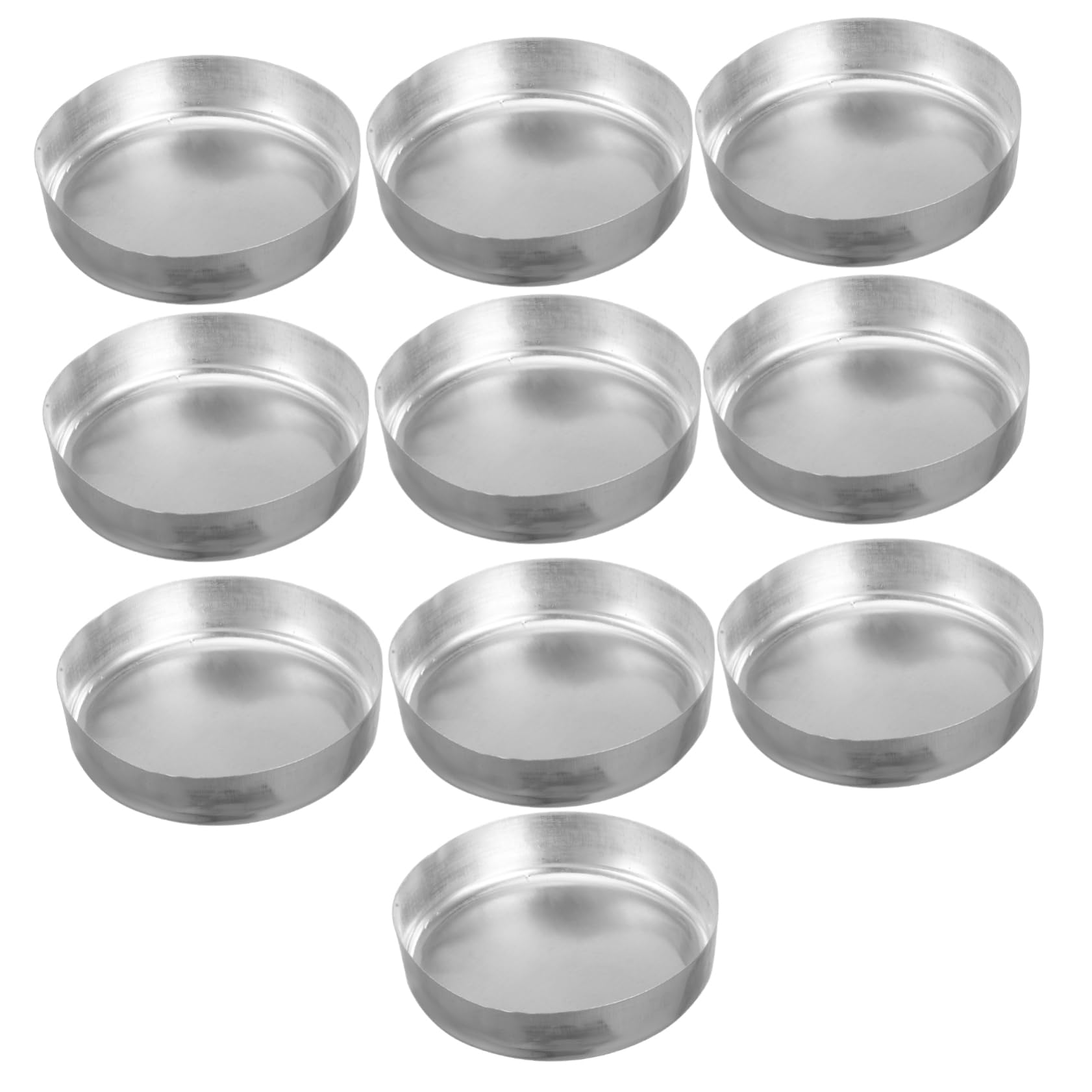 Ciieeo 5 Sätze Wiegeschale Messung Wiegen Proben Tabletts Pulver Für Boote Laborausrüstung Waagschalen Wiegeplatte Wägeschalen Musterplatten Silver Aluminium 10 Stück * 5