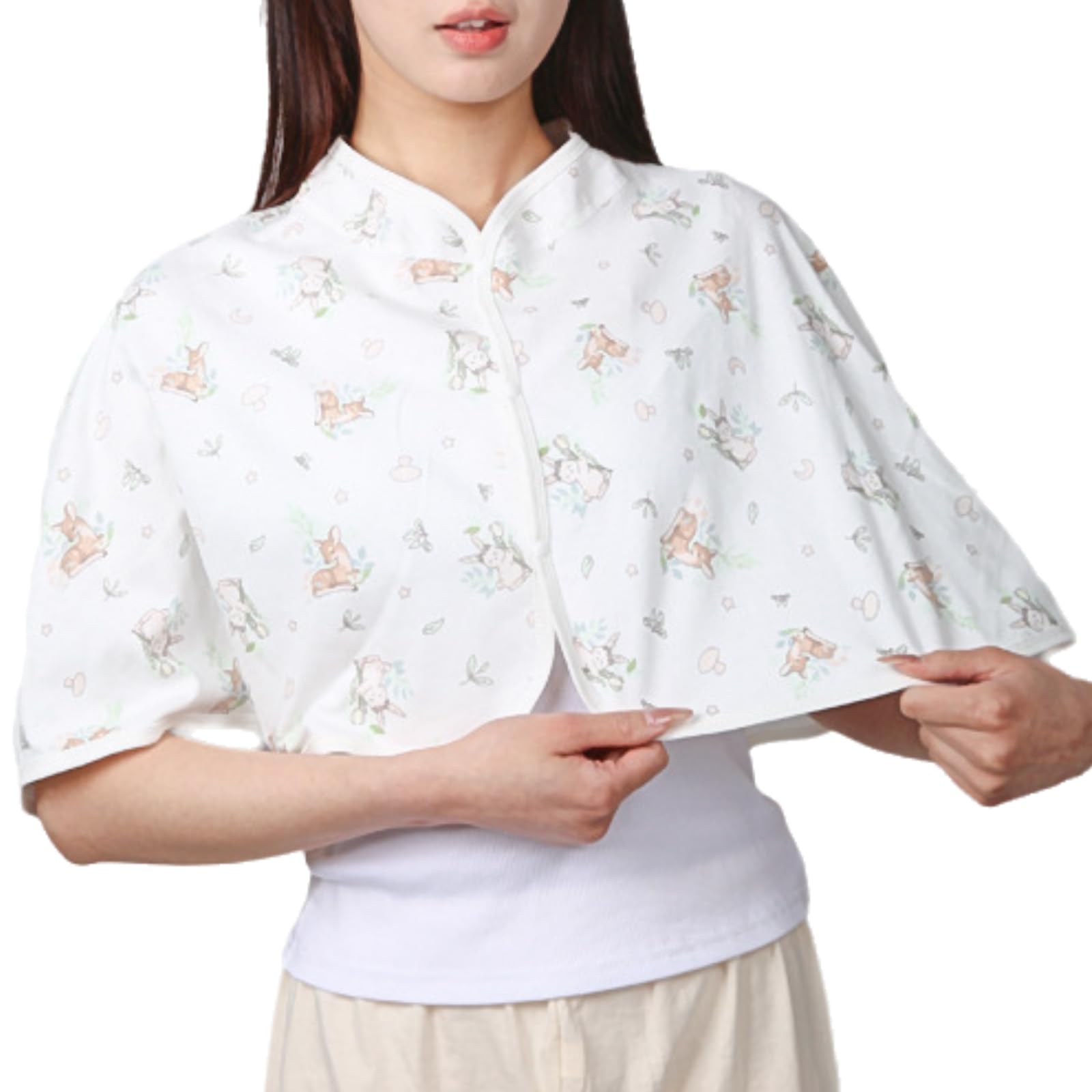 GoldeneAmeisen Women'S Shoulder Warmer,Woman'S Shoulders And Neck Shawl,Bed Shawls For Elderly Women,Soft Shoulder Protective Shawl Wraps With Buttons,Shoulders Shawls Cape Windproof