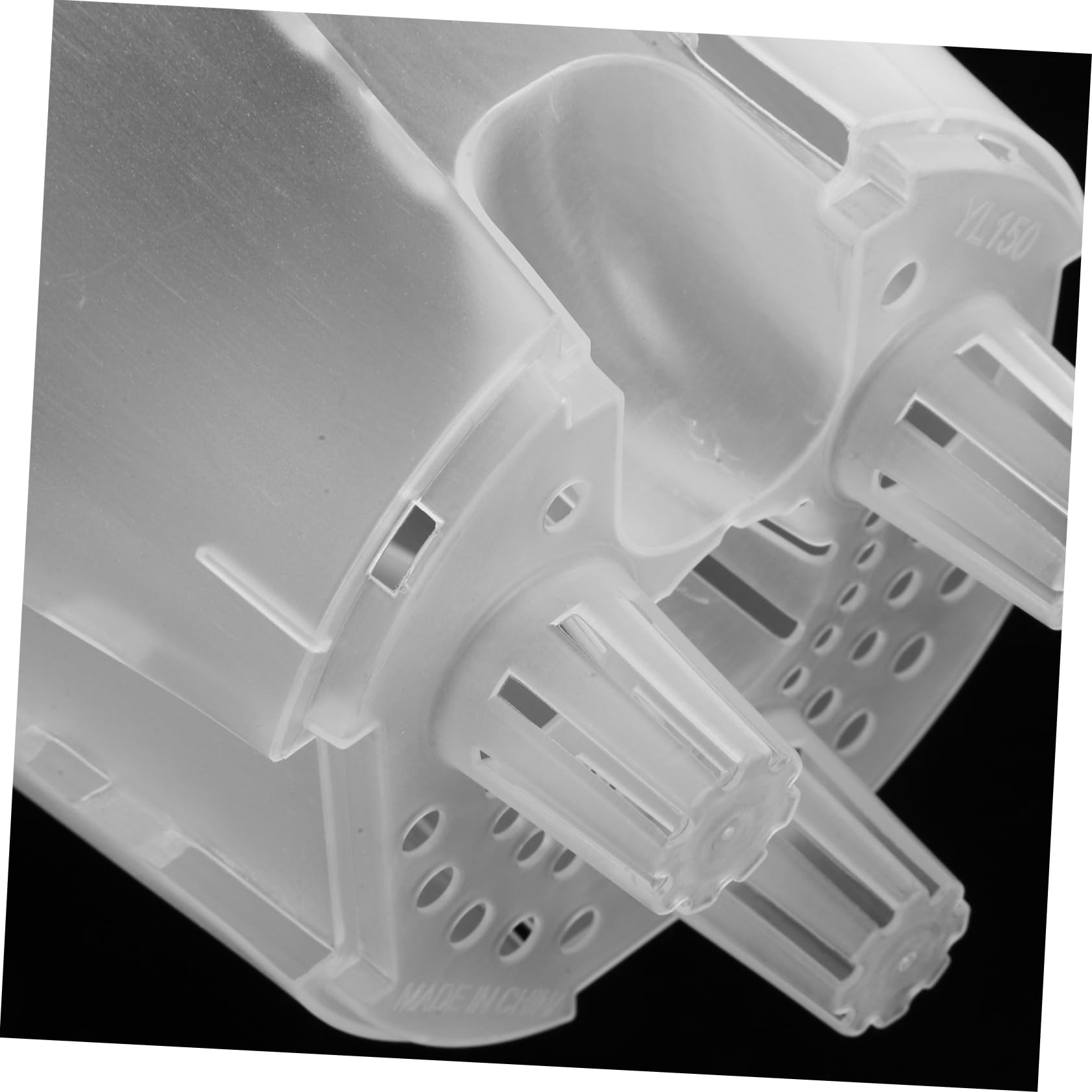 Happyyami 6 Pièces Bassin de Montagne Vert Transparent Pot de Fleurs en Plastique Transparent Pot de Fleurs Auto-drainant Pots Auto-drainants pour Plantes d'intérieur Pot d'orchidée PP