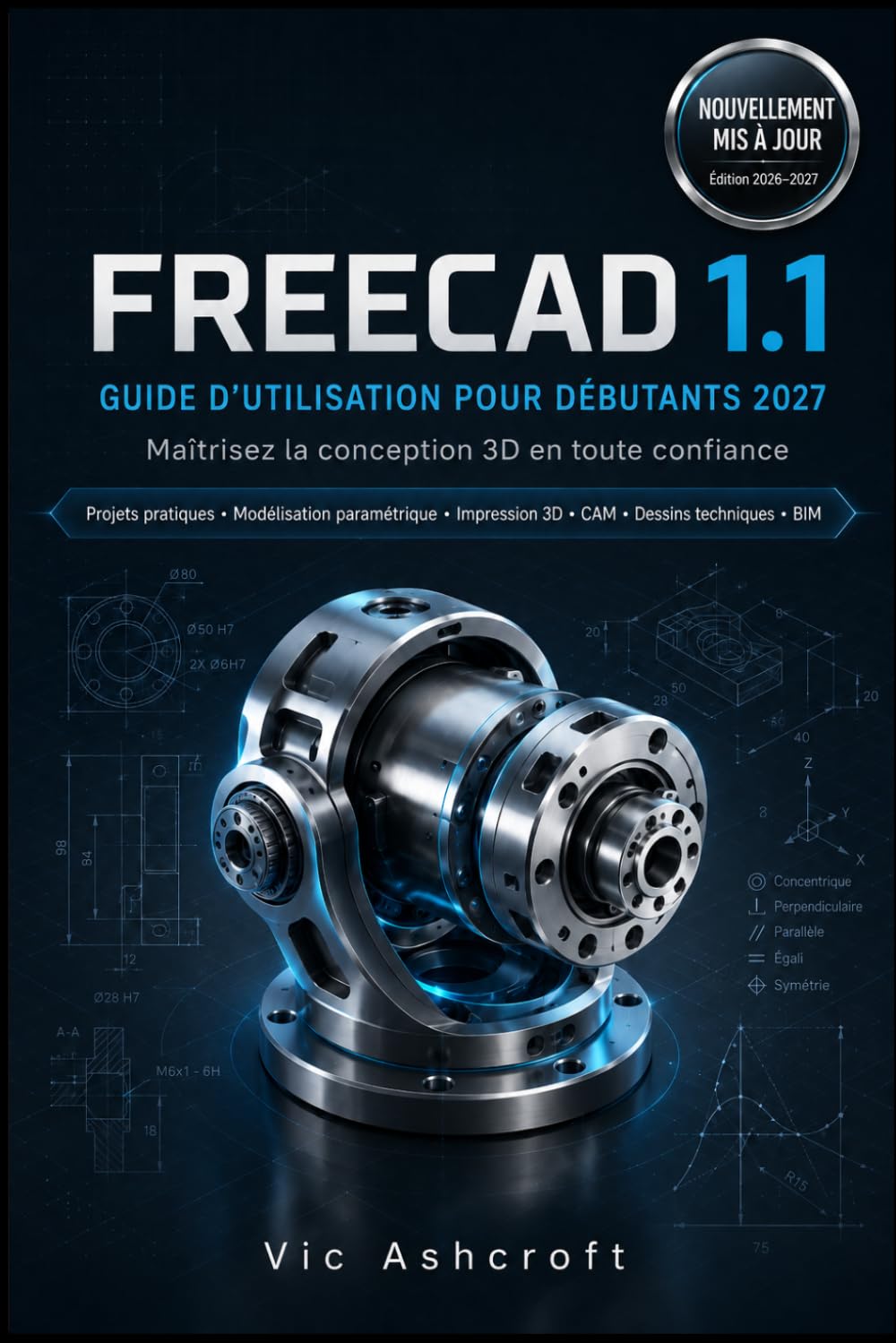 FREECAD 1.1 GUIDE DE L'UTILISATEUR POUR DÉBUTANTS 2027: Maîtrisez la conception 3D en toute confiance