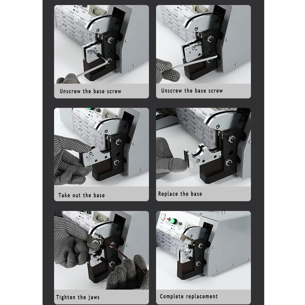 Alicates de crimpado eléctricos, máquina prensadora en frío, pelacables y herramienta de corte, adecuados para crimpado de terminales de 0,5 mm² a 120 mm²