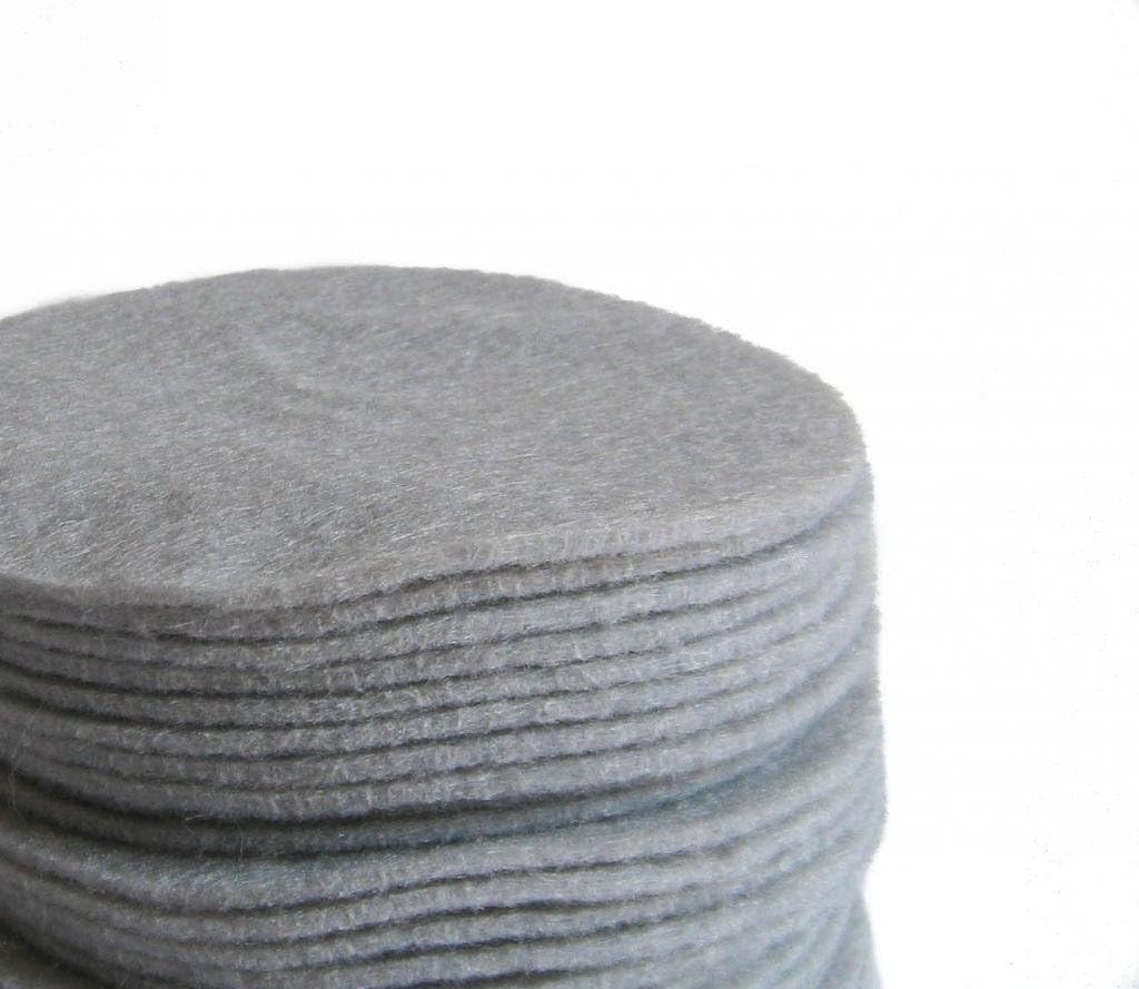 Nakpunar 8 inches Gray Felt Circles - 30 Pieces