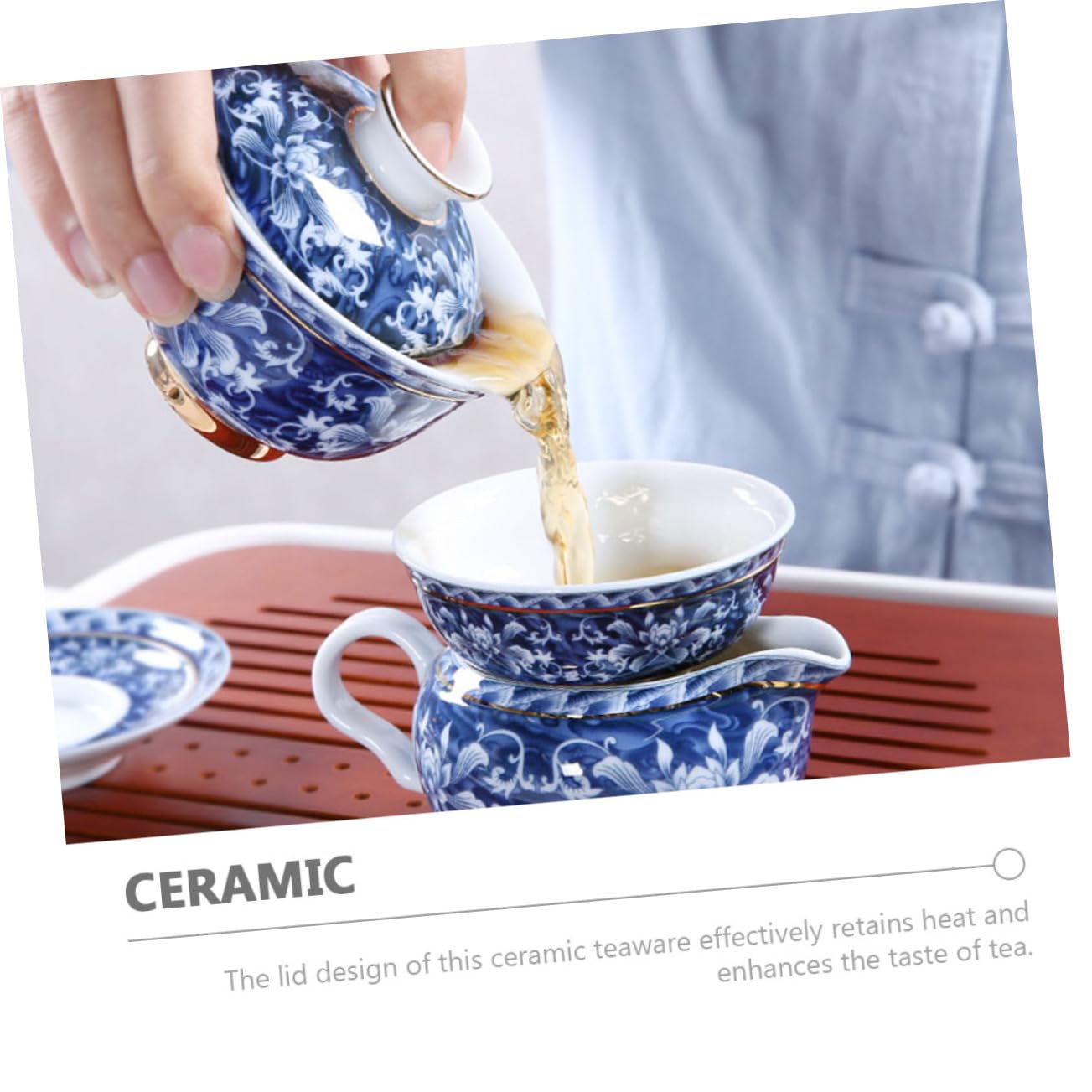 BESTOYARD 1juego Taza De Cerámica De Con Platillo y Tapa Para Infusiones De y Floral Para y