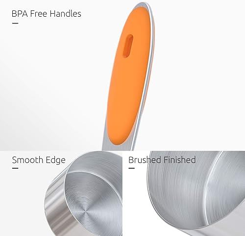 Miniatura 15 de U-Taste - Juego de tazas y cucharas medidoras Multicolores,aguamarina (Aqua Sky),Negro,Azul,Azul medianoche,Naranja,Púrpura,Rojo -,verde azulado