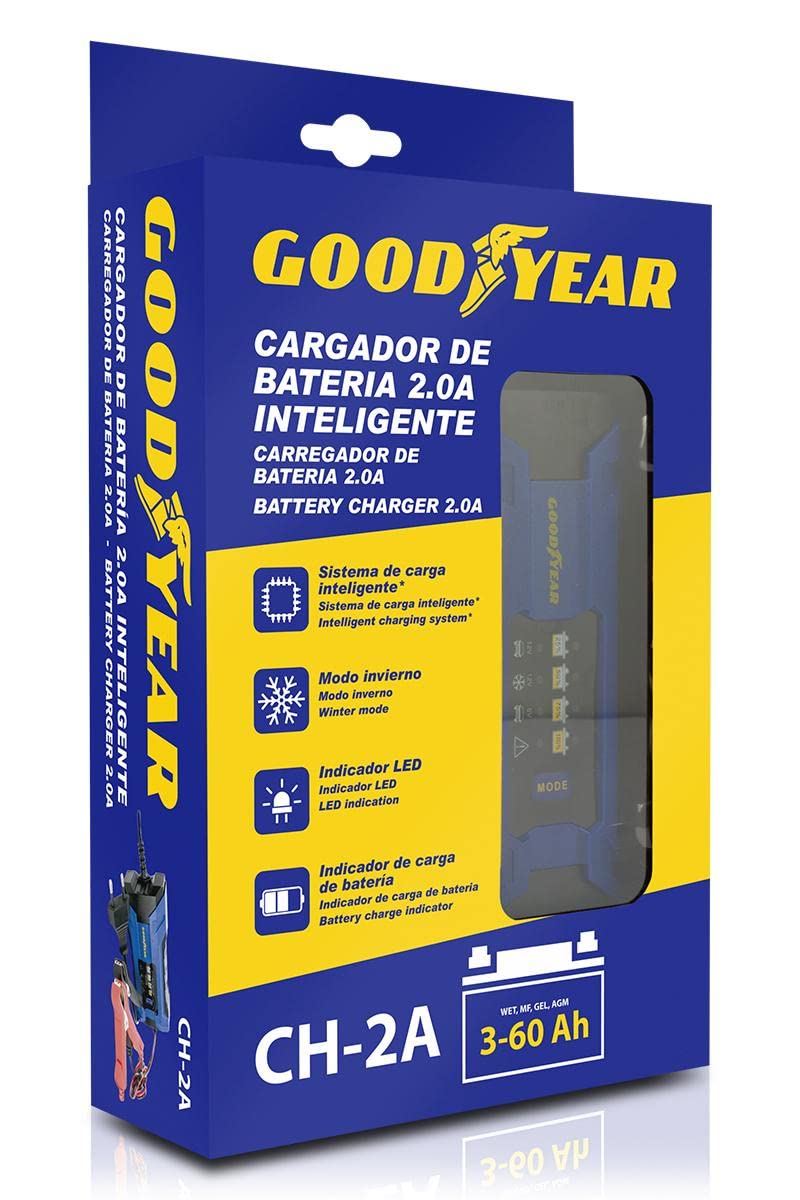 Goodyear Caricabatterie portatile per auto con indicatore LED 2.0A