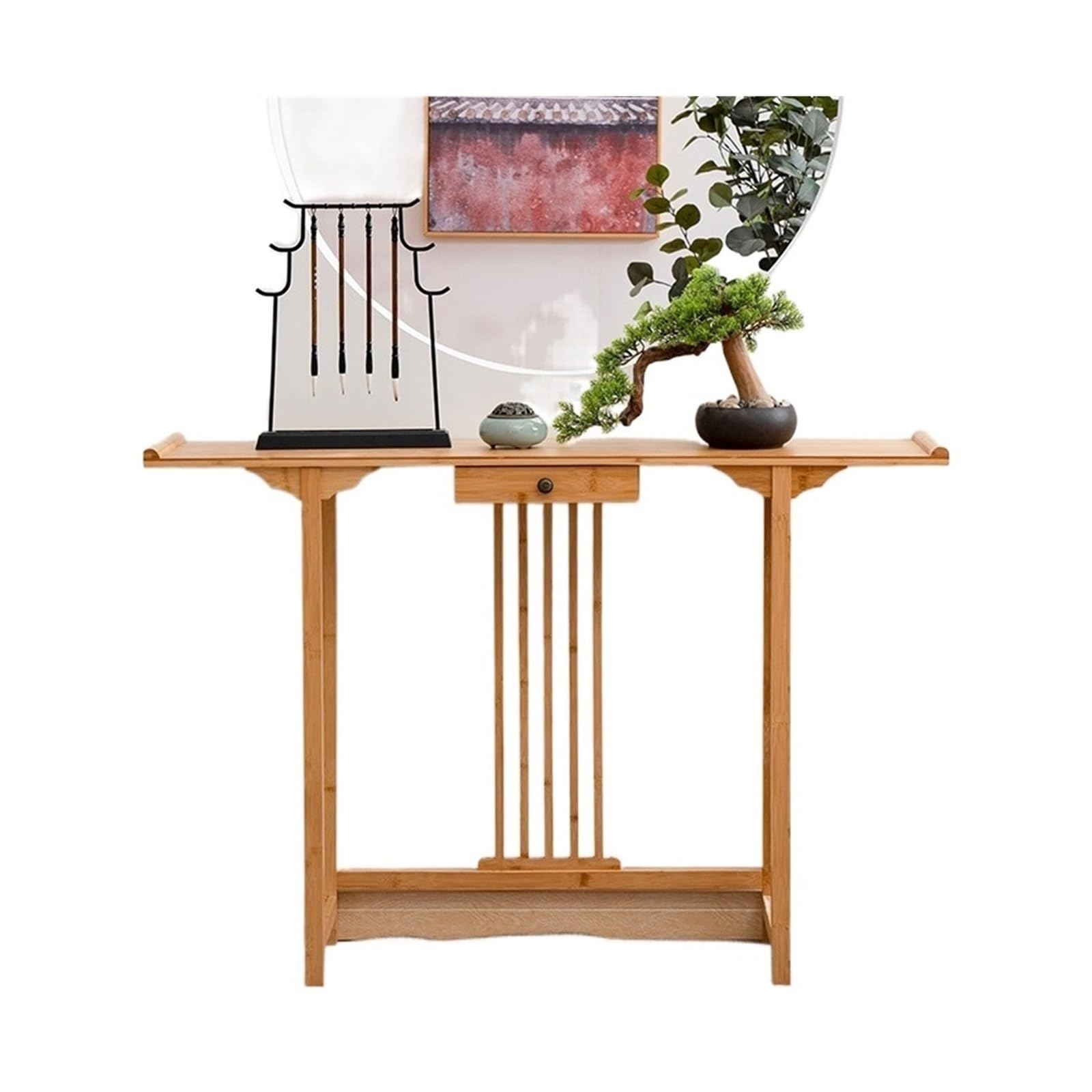 Table d'entrée style chinois pour sublimer votre porche et créer une vue d'extrémité