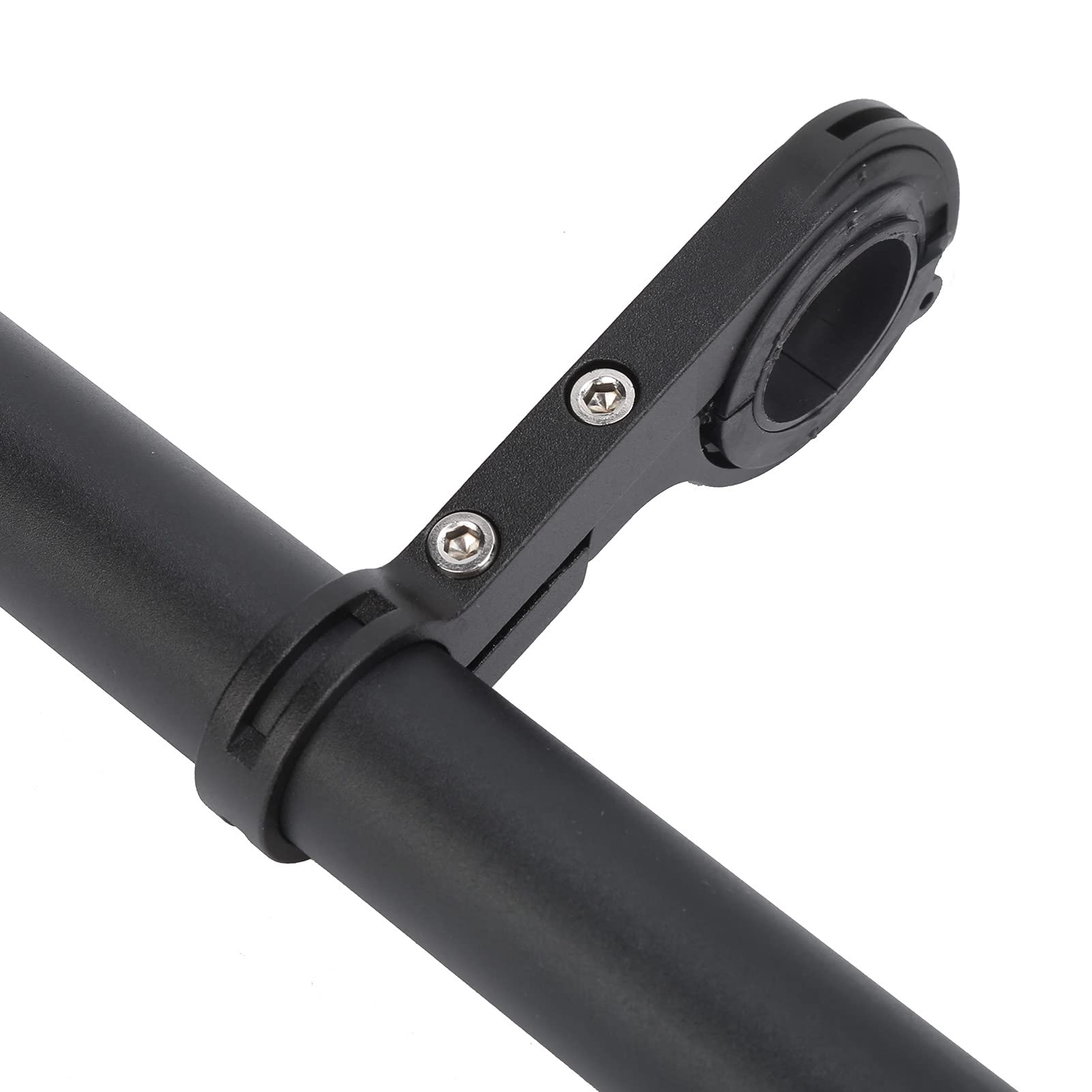 30CM Przedłużacz Kierownicy Roweru, Podwójny Uchwyt na Kierownicę Roweru ze Stopu Aluminium Uchwyt do Mocowania Reflektora Rowerowego