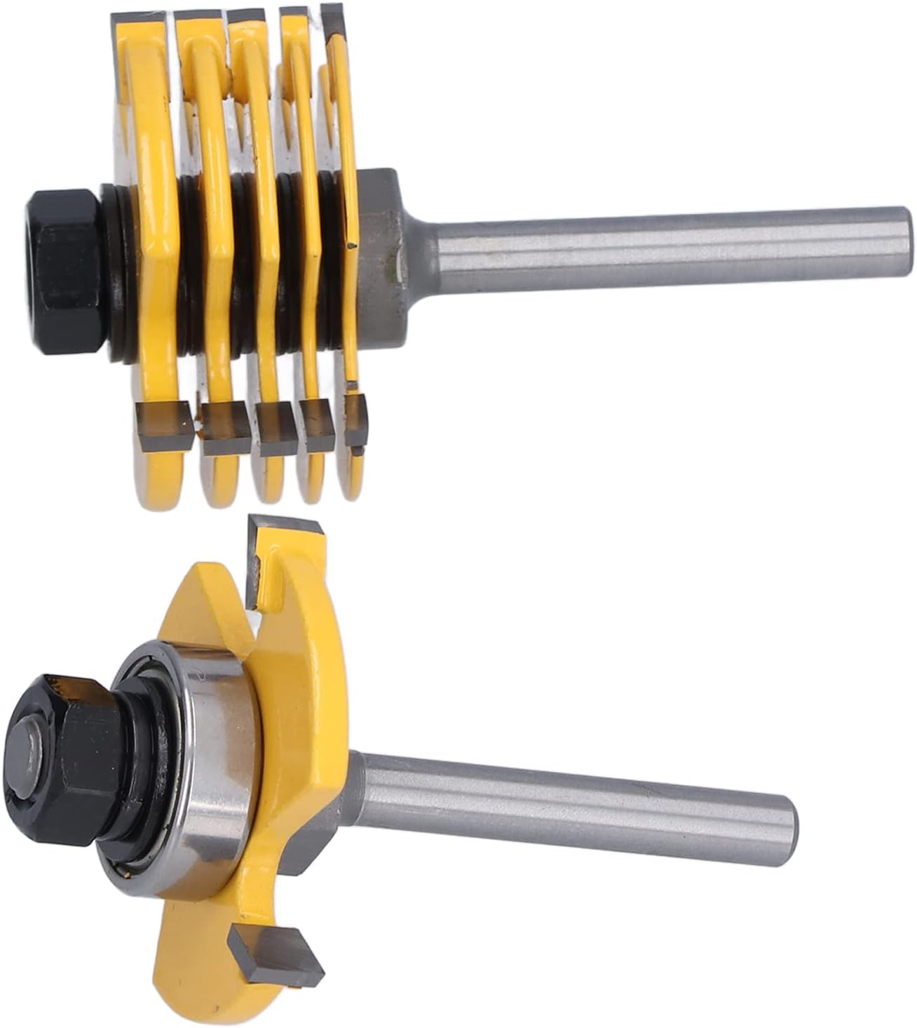 Domino Joiner, Slot Cutter Router Bit 3 Wing Adjustable 2Pcs for