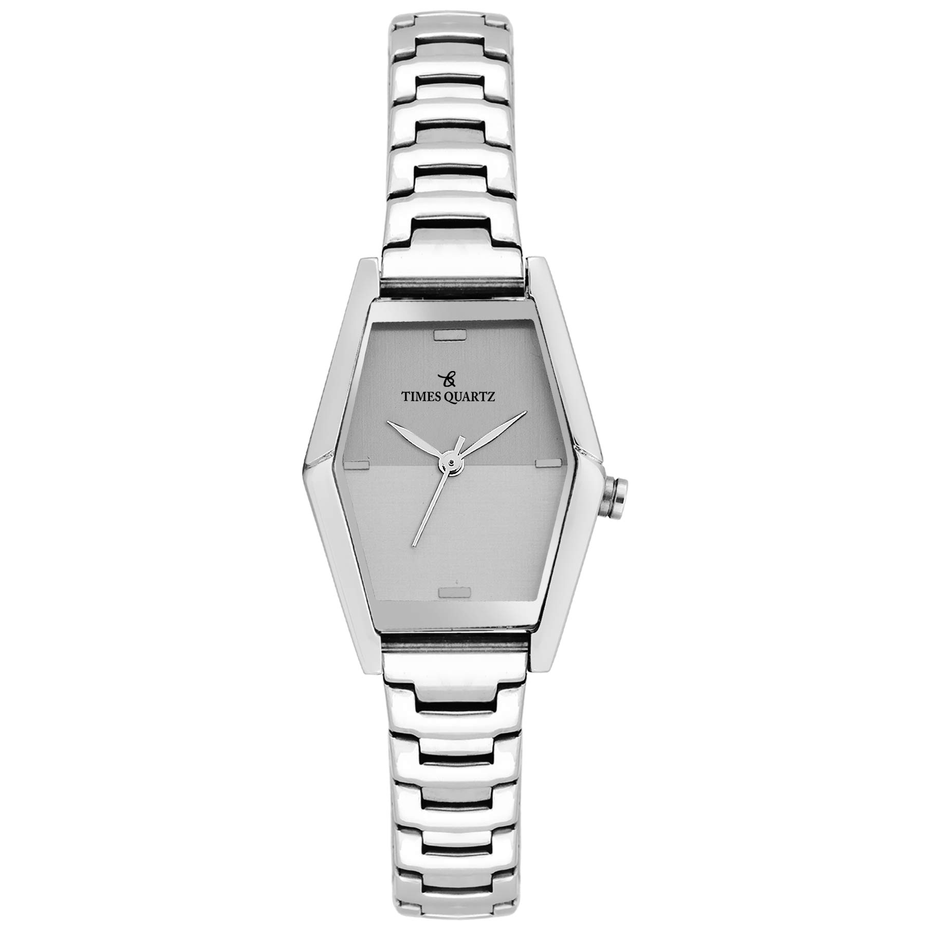 TIMESQUARTZ Stainless Steel Analog Wrist Watches for Girls Women Watches Latest in Fashion Women Ladies Watch Analogue with Grey Dial & Silver Belt Womens & Girls Watch (B07GK63RQJ) Amazon Price History, Amazon Price Tracker