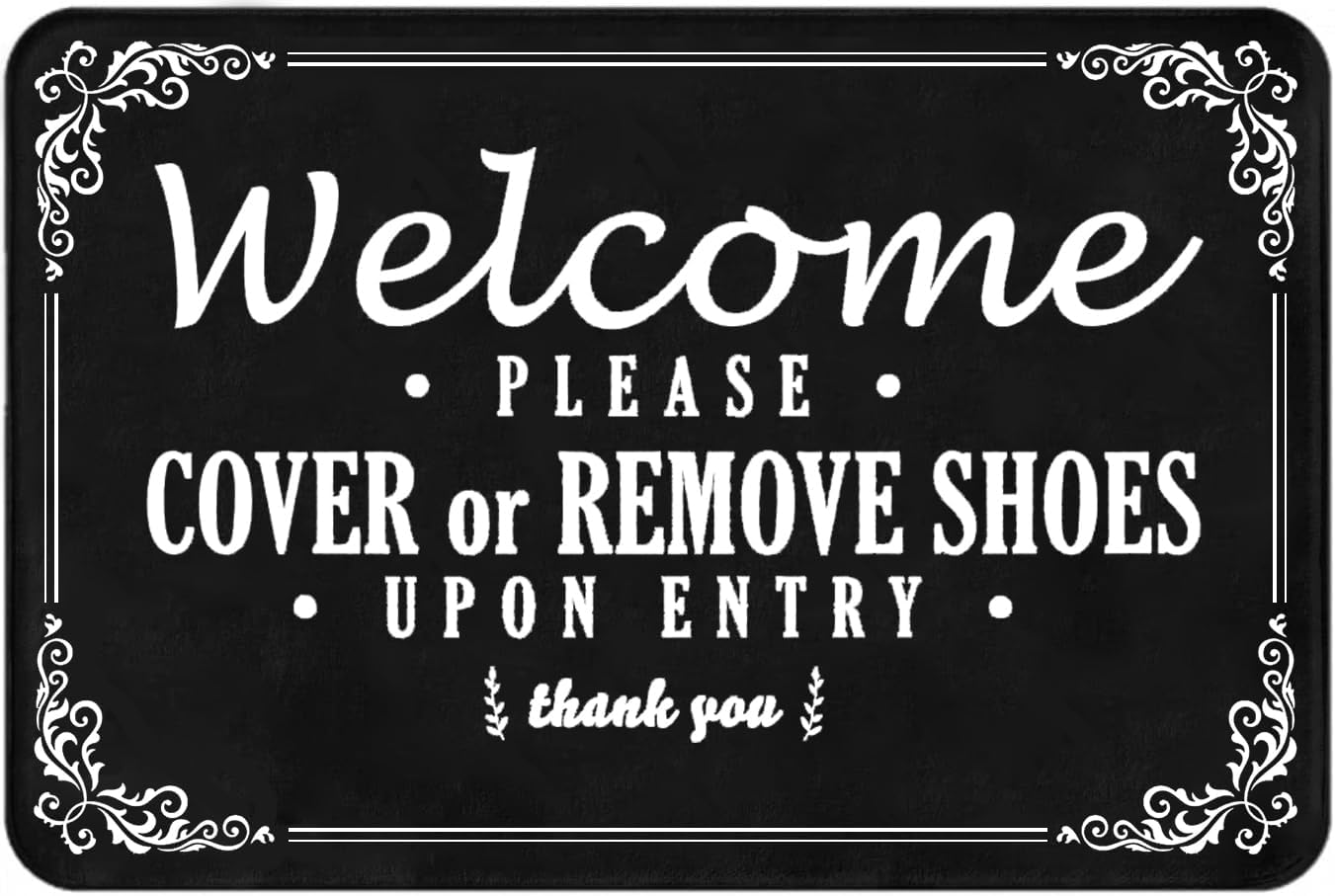 onwq Welcome Mats for Front Door Outdoor Entry Hey Honey Bee Doormat Indoor Non-Slip Absorbent Rubber Rug Washable Entrance Floor Porch Door Mats for Home Kitchen Bathroom Decor 36"X24"