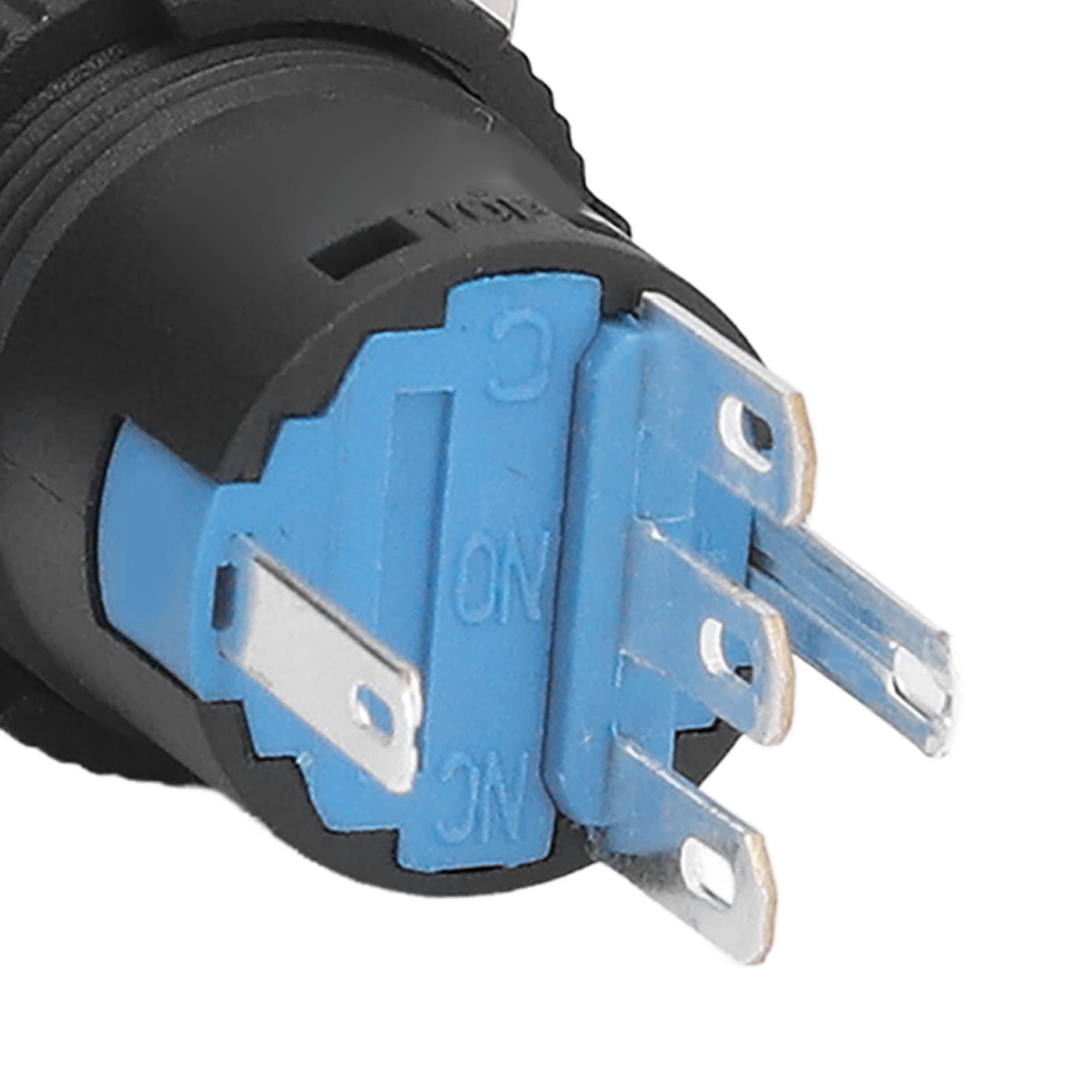 Mini interruttori a Pulsanti, Interruttore a Pulsante a Fungo IP65 25 Pezzi/Set for Macchine Utensili (Color : Ac/Dc24v)