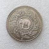 Antikes Kunsthandwerk Thailand 1863 Elefant Kupfer versilbert Gedenkmünze