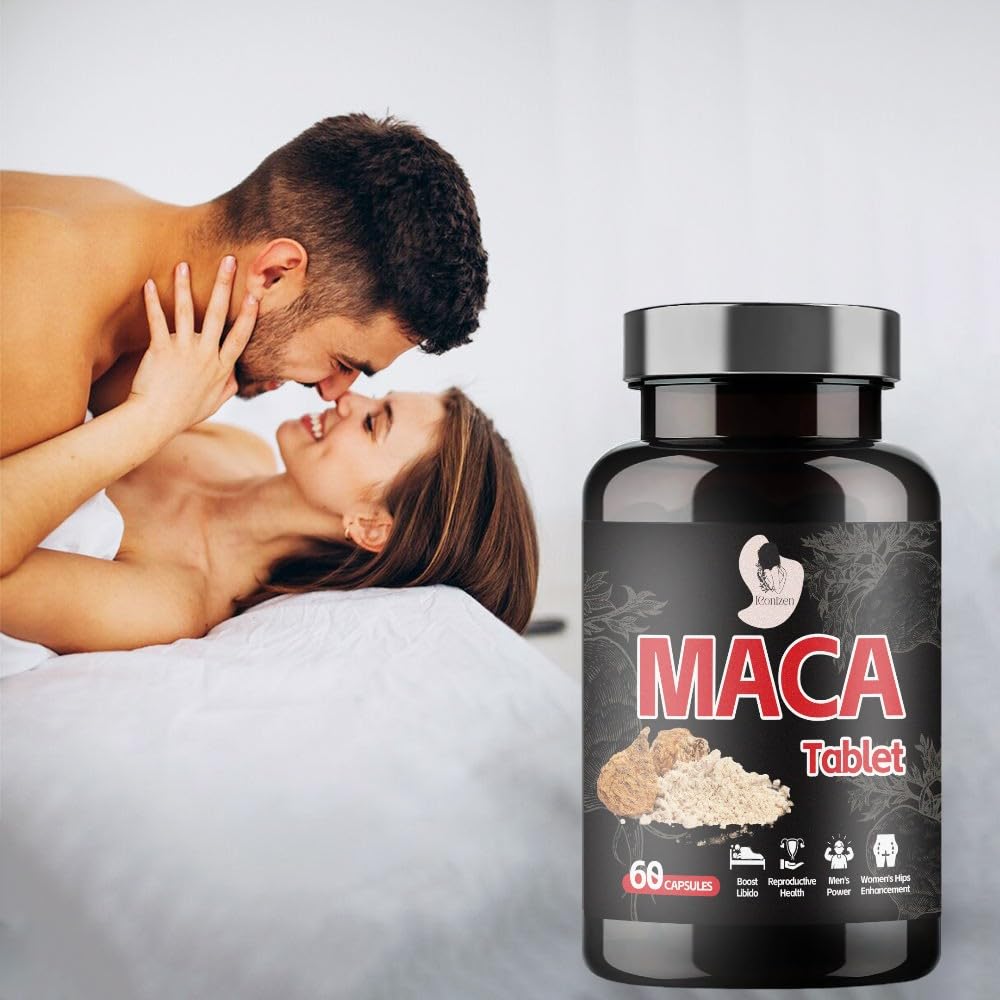 MACA - Comprimé à base de Poudre de Racine de Maca - Complément Naturel Énergie Vitalité - Vitalité féminine - 60 Comprimés - Vegan