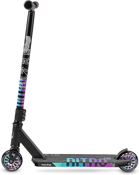 Movino Stunt Scooter Acrobático - Scooter Freestyle - Patinete Niño y Adolescentes - Plataforma de Aluminio Resistente y Rodamientos ABEC 9 - Trucos en el Skatepark - Capacidad de Carga: 100 kg - 3