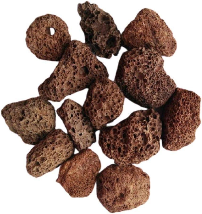 Natural Lava Rocks for Gas Grill Barbeque Tandoor Red (1 to 2 inch) 1kg