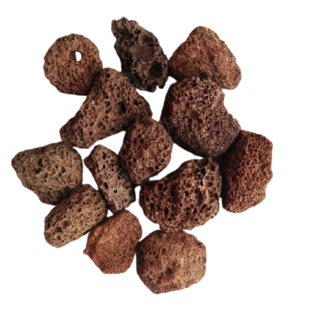 Natural Lava Rocks for Gas Grill Barbeque Tandoor Red (1 to 2 inch) 1kg