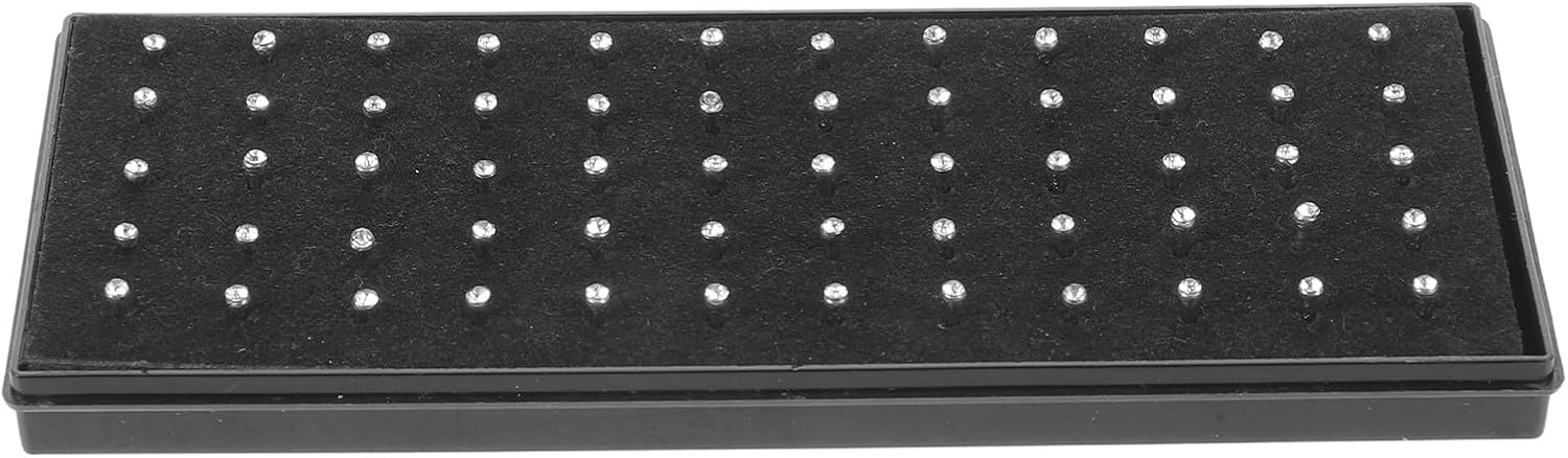 Kisangel 60pcs Nose Flat Back with Cubic Zirconia Stainless Steel