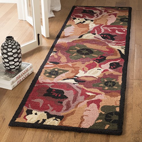 Martha Stewart Collection By Safavieh 2'3" X 8' Red Msr4872A Handmade Poppy Wool Runner Rug #TOP13