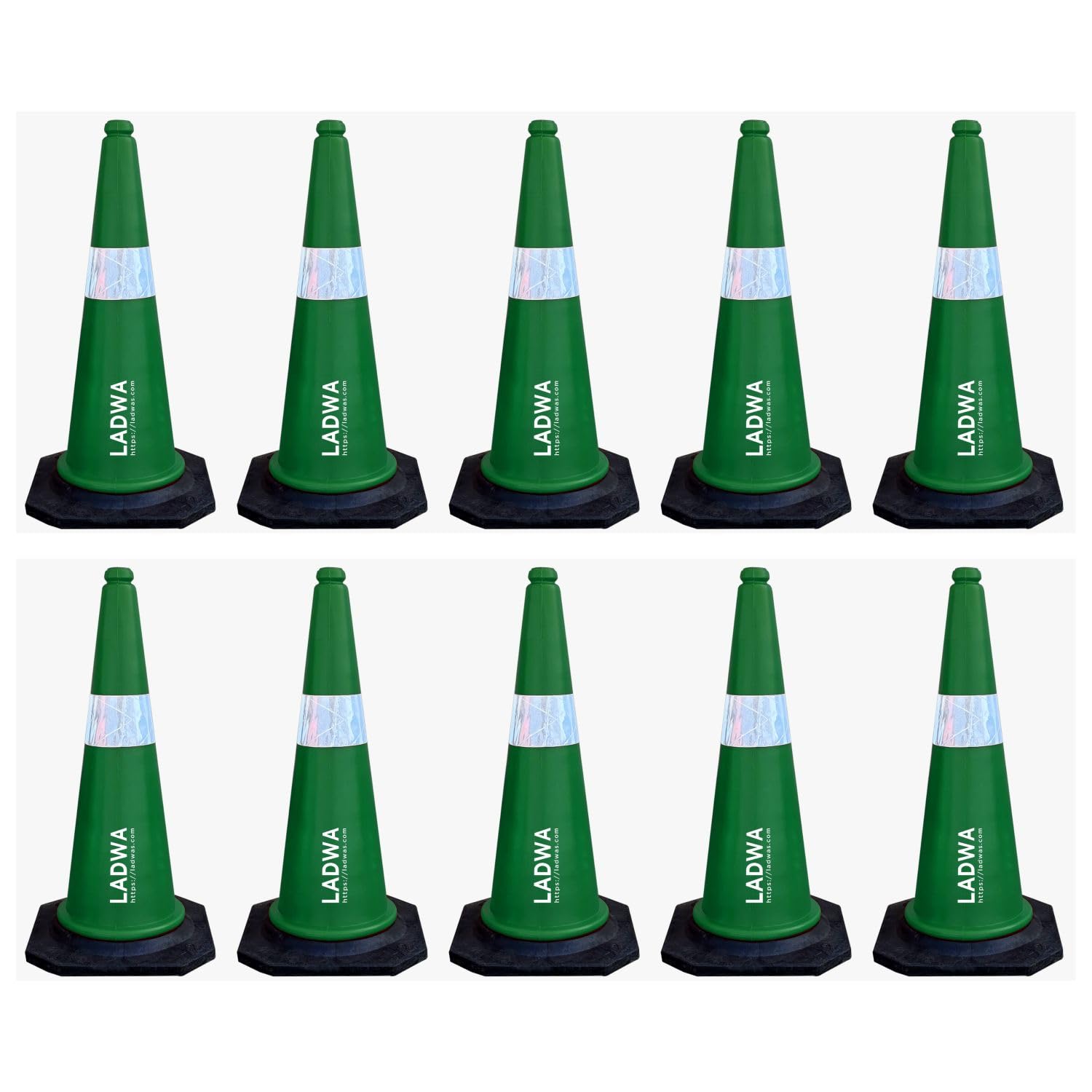 LADWA 750mm Impact Resistant Road 10 Traffic Safety Green Cones + 10 mtr chain + 10 Hooks. (B0C6GXYV84) Amazon Price History, Amazon Price Tracker