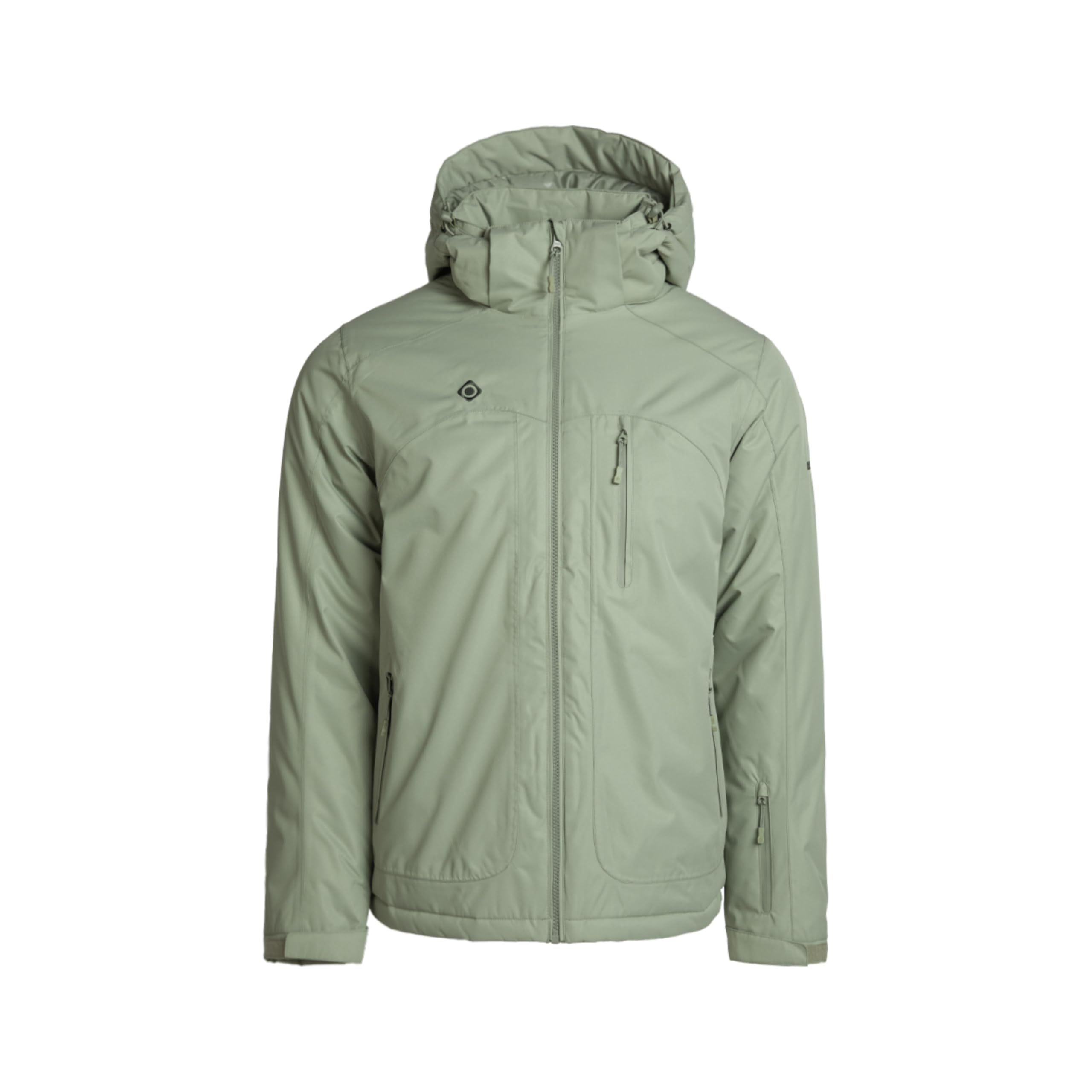 Izas Naluns M V2 Chaqueta Técnica Ultraligera de Hombre para Alpinismo y Trekking, Resistente al Agua y Viento, Transpirable, Capucha Desmontable, Bolsillos con Cremallera, Costuras Termoselladas
