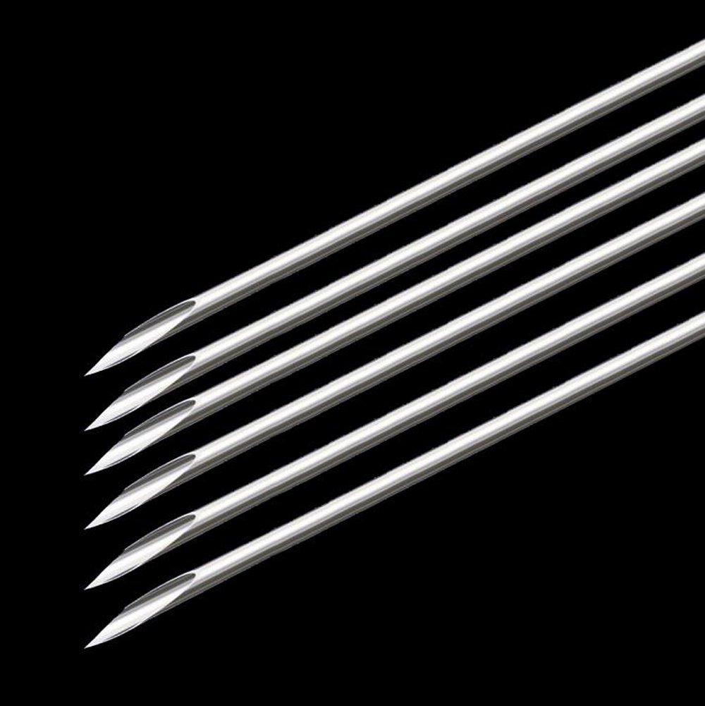 5 szt. igły do piercingu uszu - ciało/nos/pępka/sutków perforujące igły narzędzie do piercingu z pakietem niezależności (16 G)
