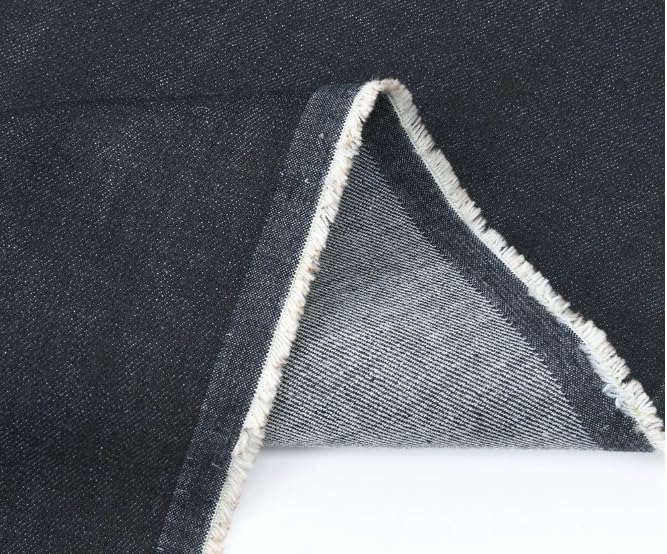 Tela Vaquera -Tejano de Vestir Ligera para Ropa, Costura De Manualidades,1 metro por 150 cm de ancho (azul marino)