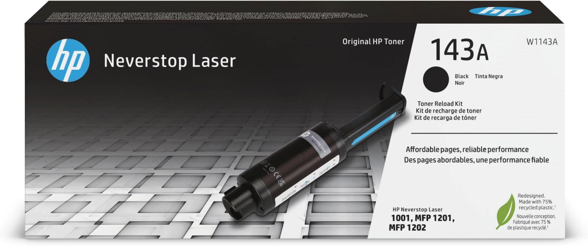 143A | W1143A | Toner | Black Reload Kit