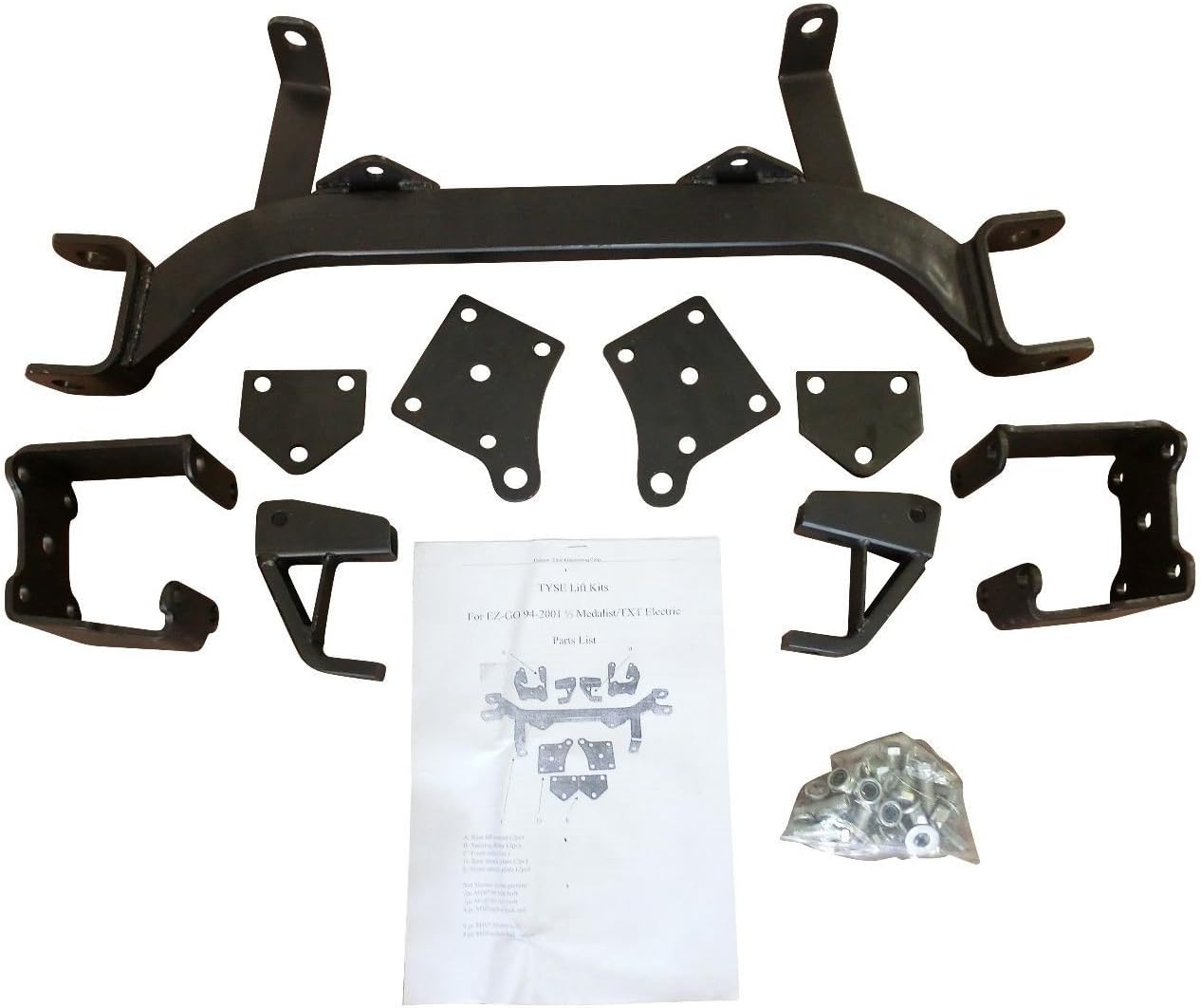 Revenge Golf Cart Parts & Accessories 6" Drop Axle Lift Kits for EZGO Golf Cart 1994-2001.5 Electric TXT Model