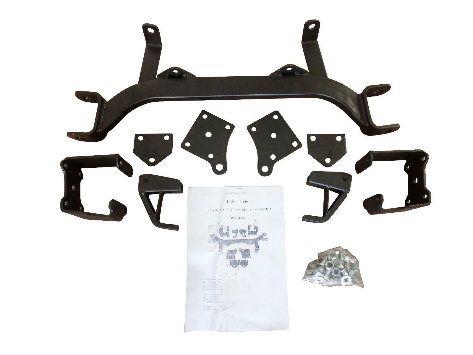 Revenge Golf Cart Parts & Accessories 6" Drop Axle Lift Kits for EZGO Golf Cart 1994-2001.5 Electric TXT Model