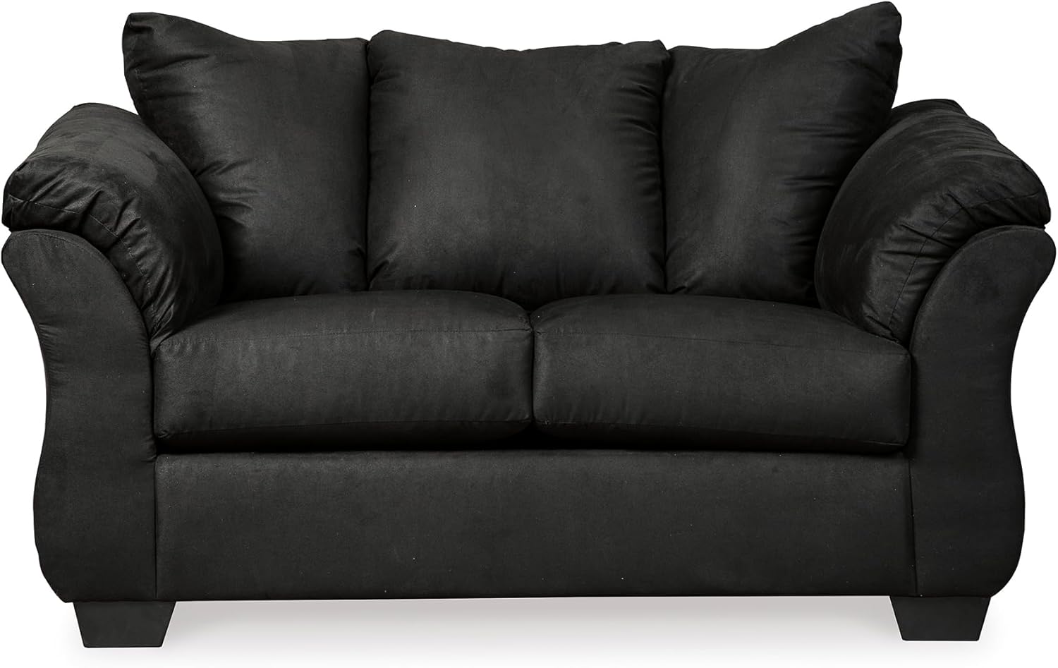 Signature Design by Ashley Darcy Casual Plush Loveseat, Black