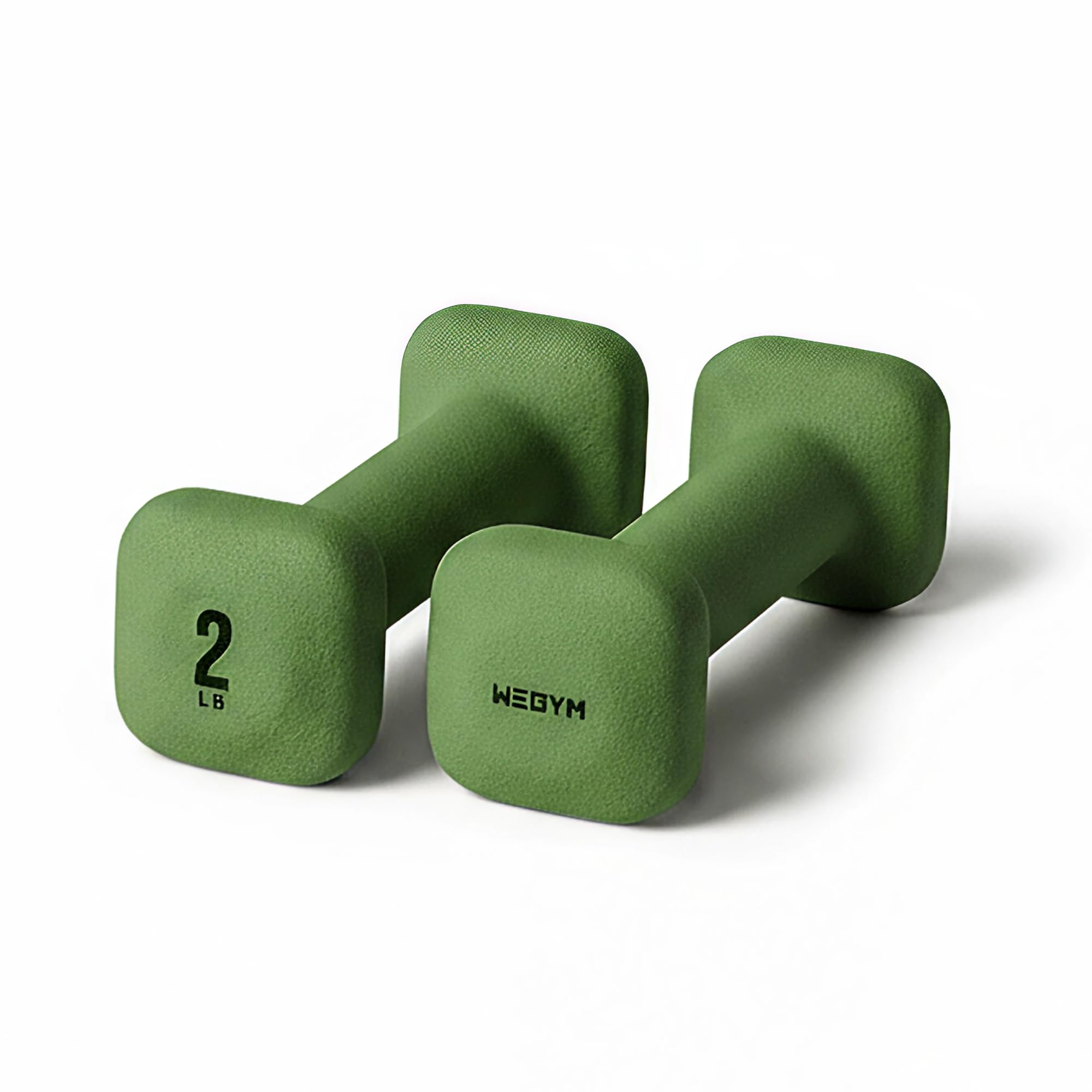 WeGym SafeGrip - Manubri antiscivolo, anti-rotolamento, manici spessi, pesi liberi, manubri quadrati per allenamenti sicuri a casa, sollevamento pesi e allenamento personale