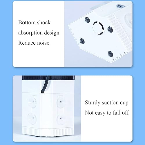 Miniatura 6 de Filtro de tanque de peces de tortuga, filtro de cascada de bajo nivel para acuarios, tortugas de tanque de peces, filtro de tortuga de 4 capas