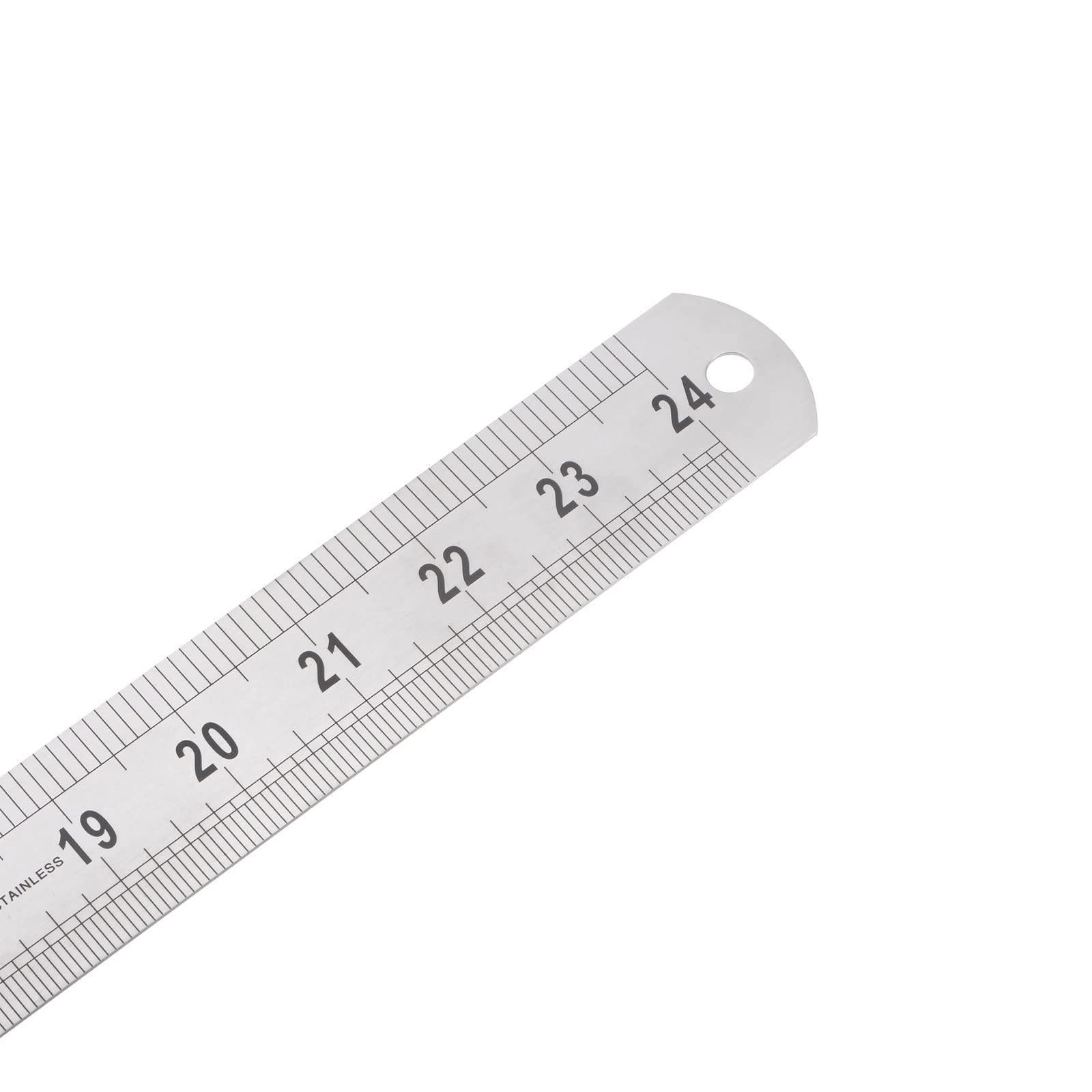 Sourcing Map Lot 3 Règles En Acier Inoxydable 40cm 50cm 60cm - Métrique & Anglais Avec Table Conversion