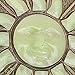 Bits and Pieces - Sun Garden Stone - Glowing Sun in The Dark; Garden Décor - 25cm Diameter, Polyresin, Yellow