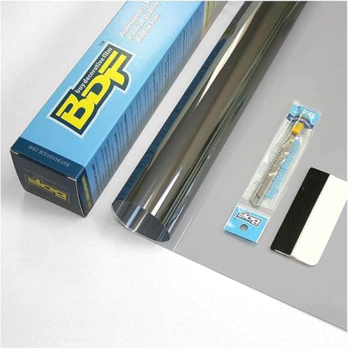 Miniatura 2 de BDF S4MB70 - Película de seguridad y control solar para ventana, 4 mil, color negro, 70 (muy ligero), 30 pulgadas x 24 pies