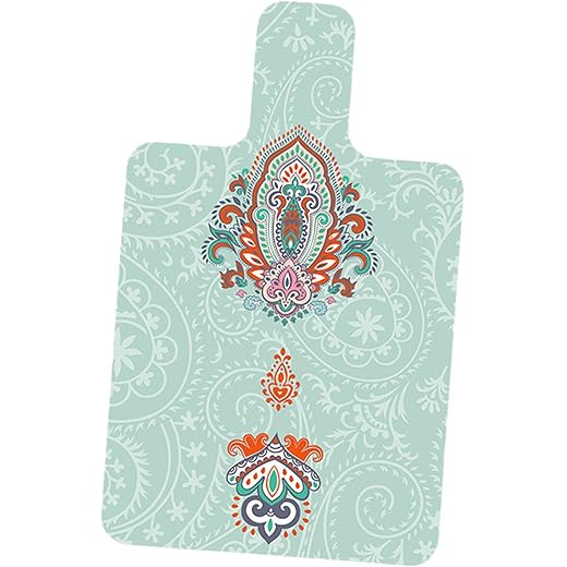 THE STYLE SUTRA Pilates Mat for Reformer Anti Slip 39 x 24inch Towel Printed Travel Yoga Mat Green