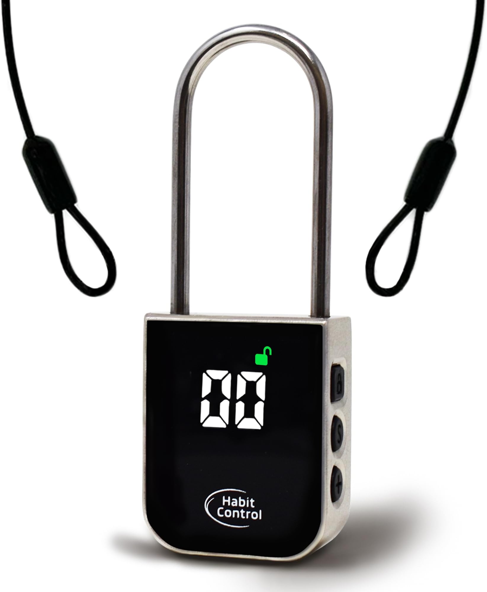 Metal Timer Lock - Smart Padlock for Kitchen Cabinets, Timed Out Keyless Pad Lock, Electronic Time Locking Lock for Cell Phones, Snack, Liquor, Game Consoles & Other Unwanted Temptations