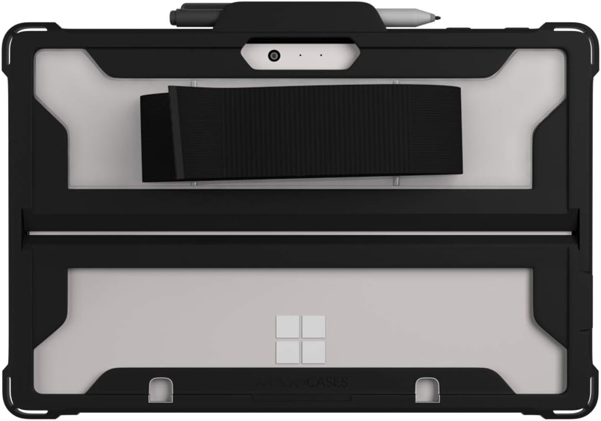 MAXCases Extreme Shell for Microsoft Surface Go 1, 2, & 3 - Slim Rugged Durable Protective case with Reinforced Corners | Shock Absorbing Silicone w/Hand Grip & Stylus Pen Holder